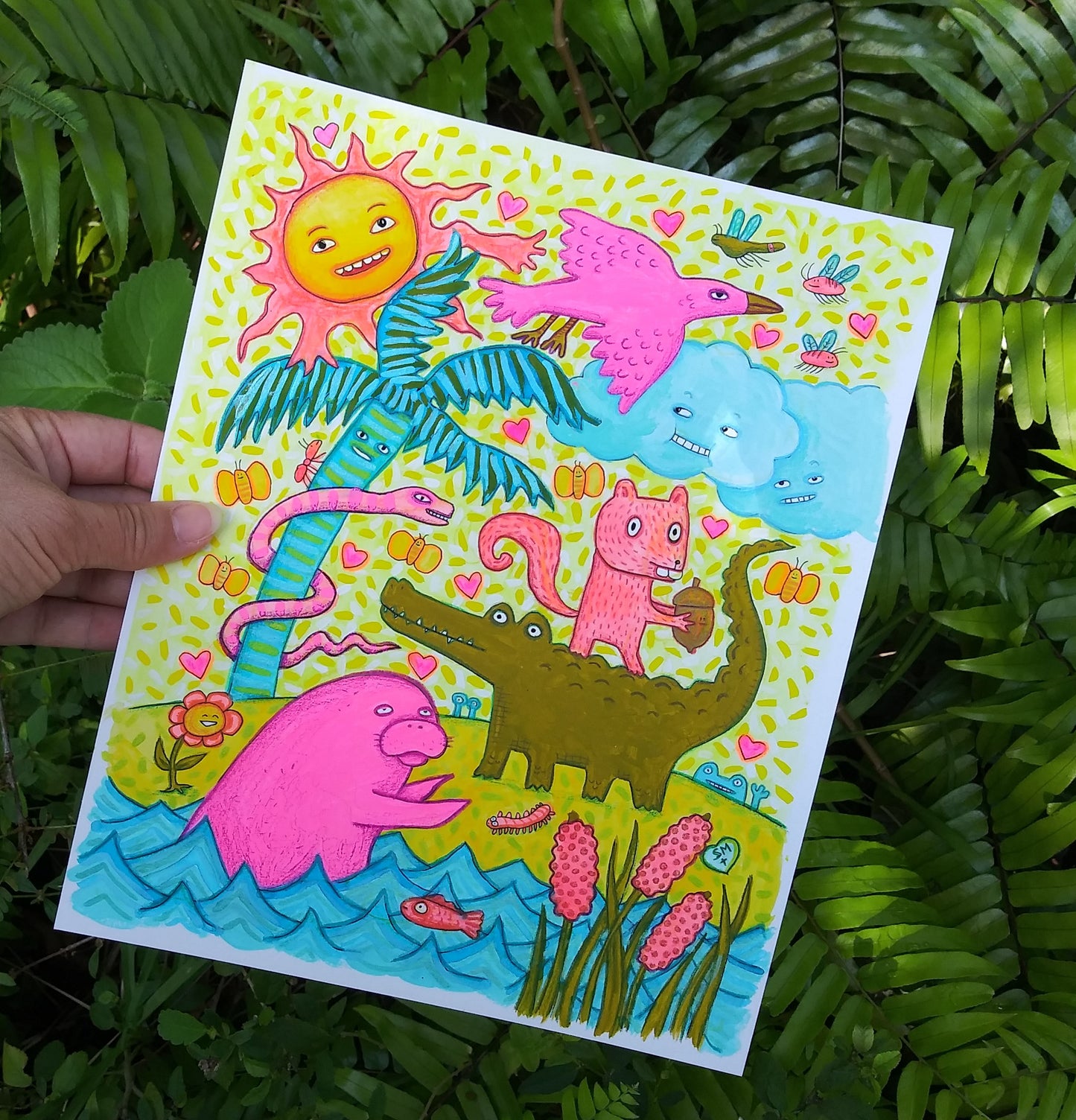 Pink Manatee & Friends