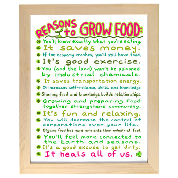 Reasons to Grow Food