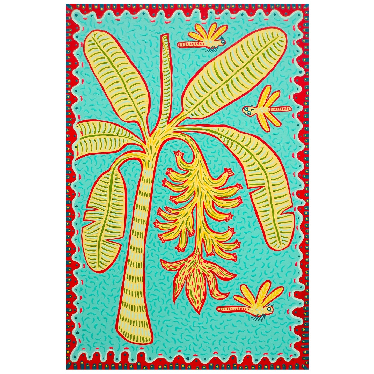 Banana Tree + Dragonflies