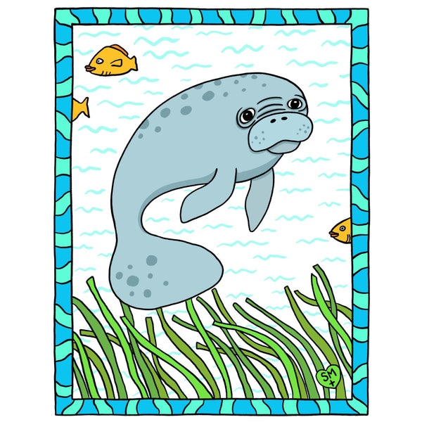 Manatee + Seagrass