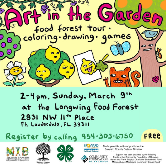 March 9 (Sunday): Art in the Garden, Fort Lauderdale