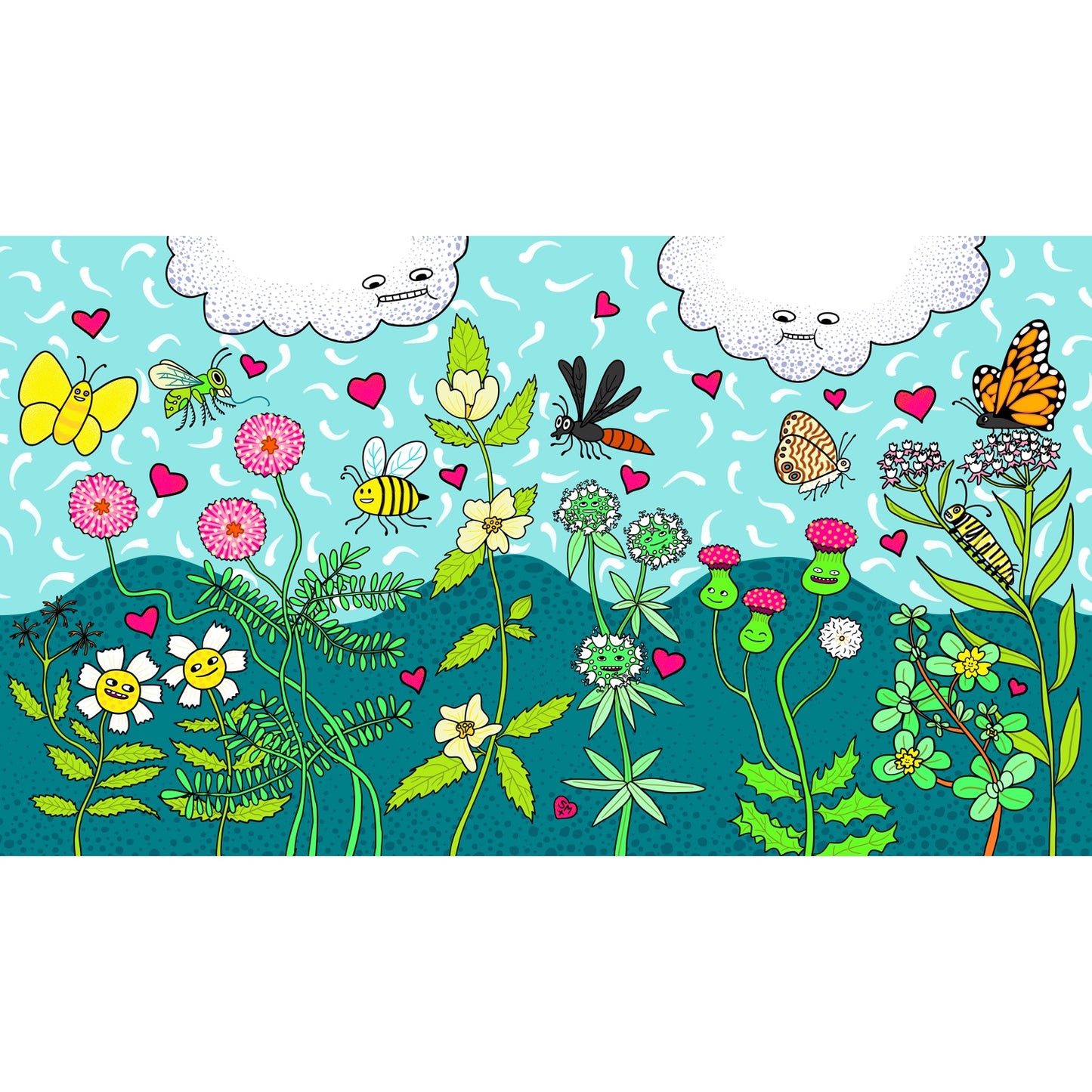 Love Is All Around - South Florida Wildflowers