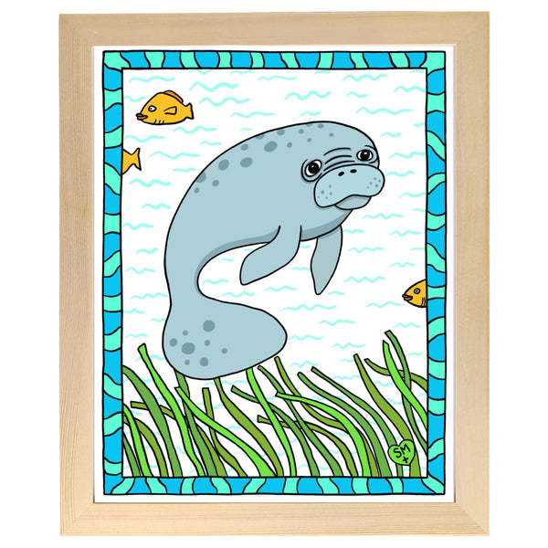 Manatee + Seagrass