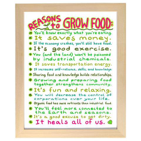 Reasons to Grow Food