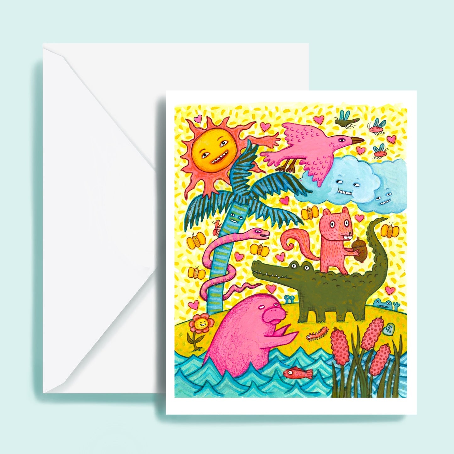Pink Manatee & Friends