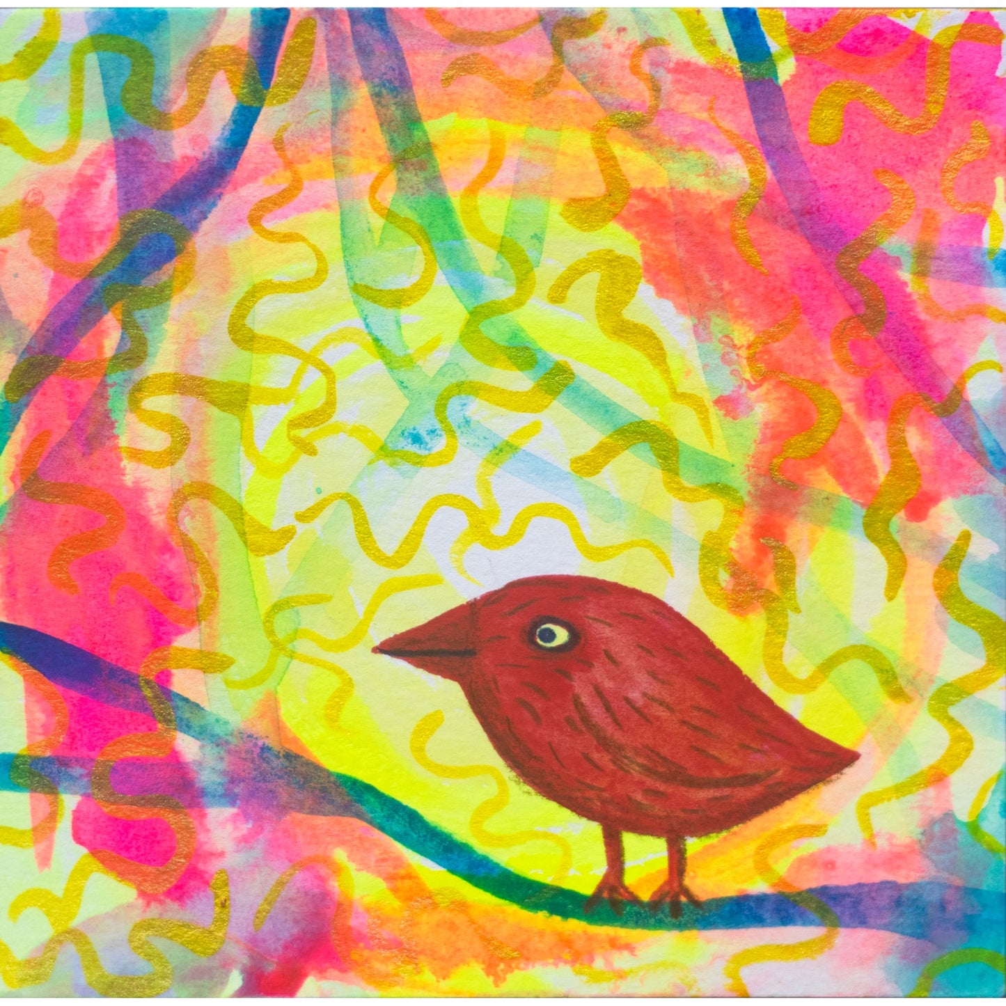Red Bird in the Sunshine
