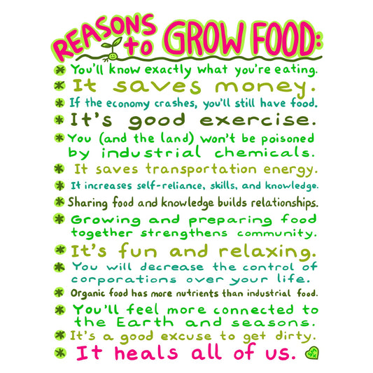 Reasons to Grow Food