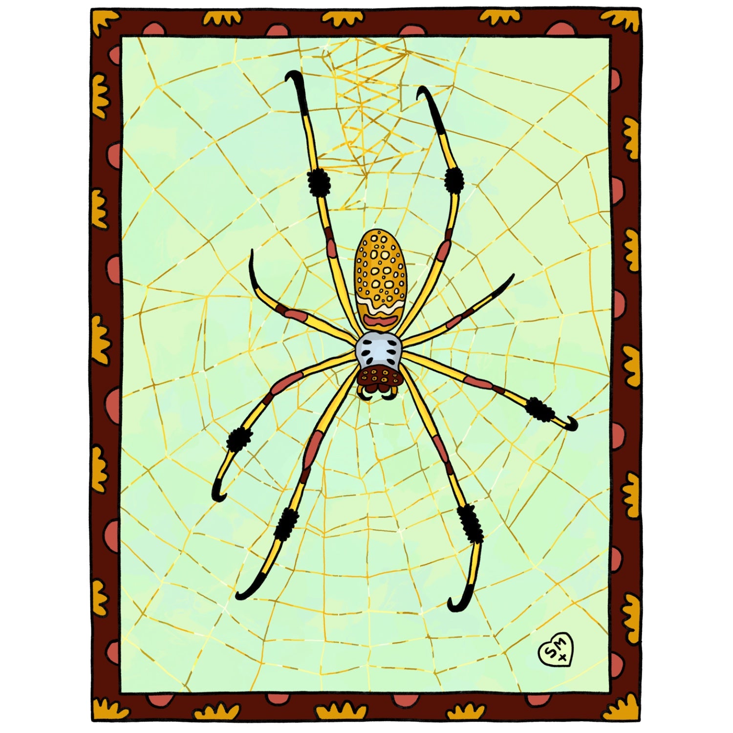 Banana Spider – Stephanie McMillan Art Studio, image size:1500x1500