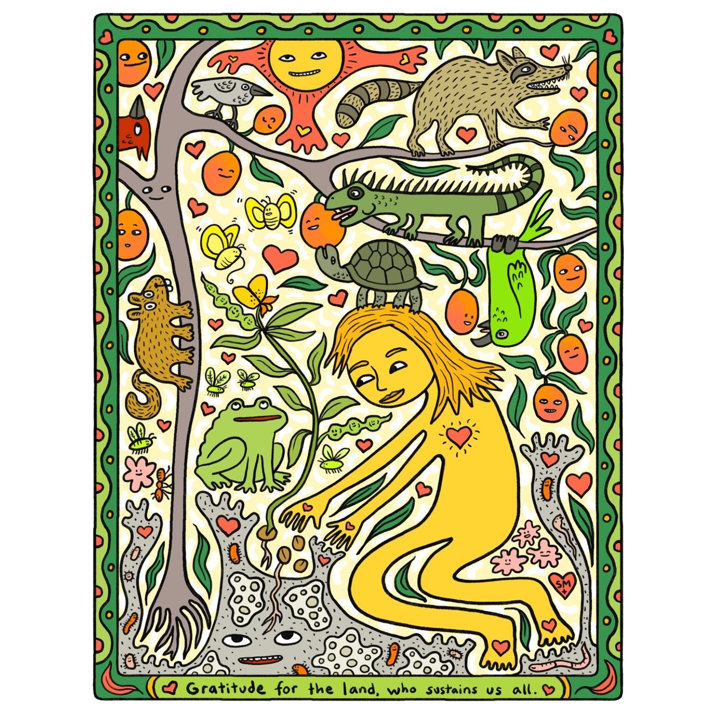 Gratitude for the land, who sustains us all