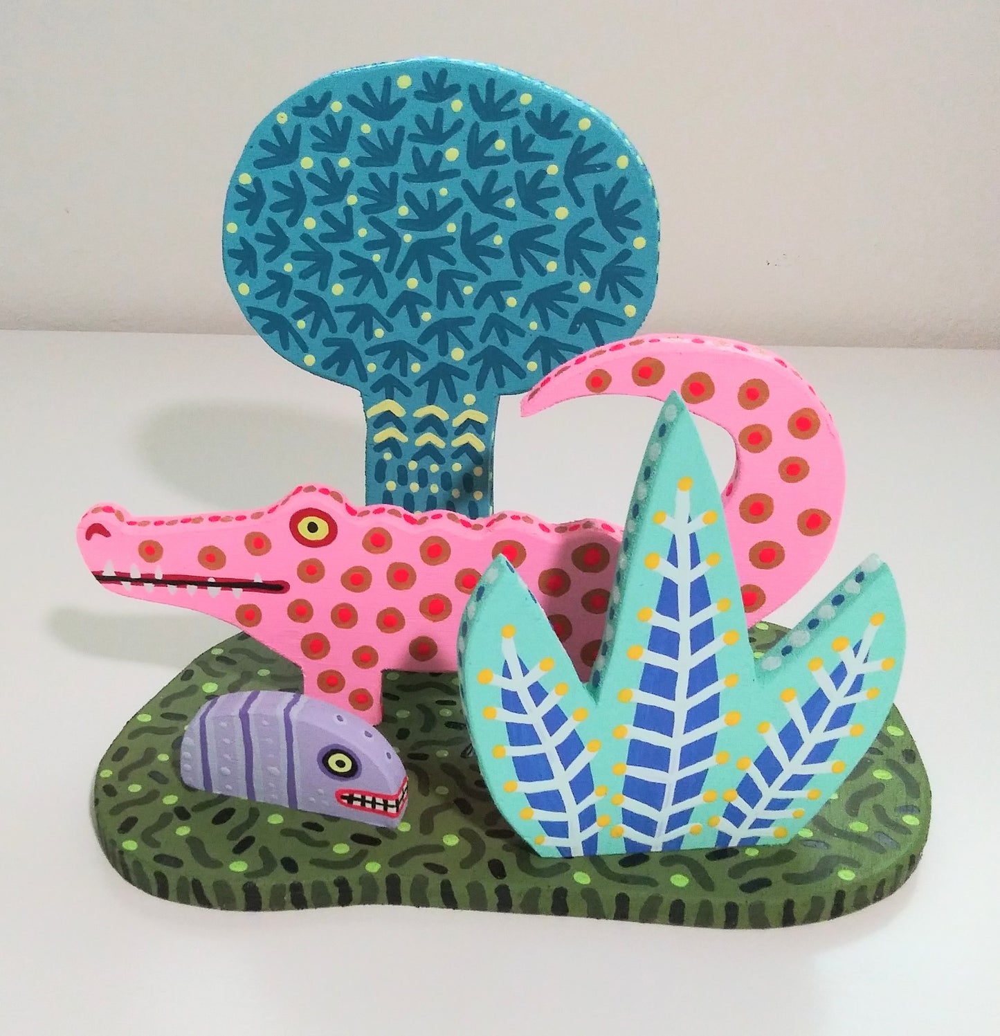 Pink Alligator with Roly-Poly