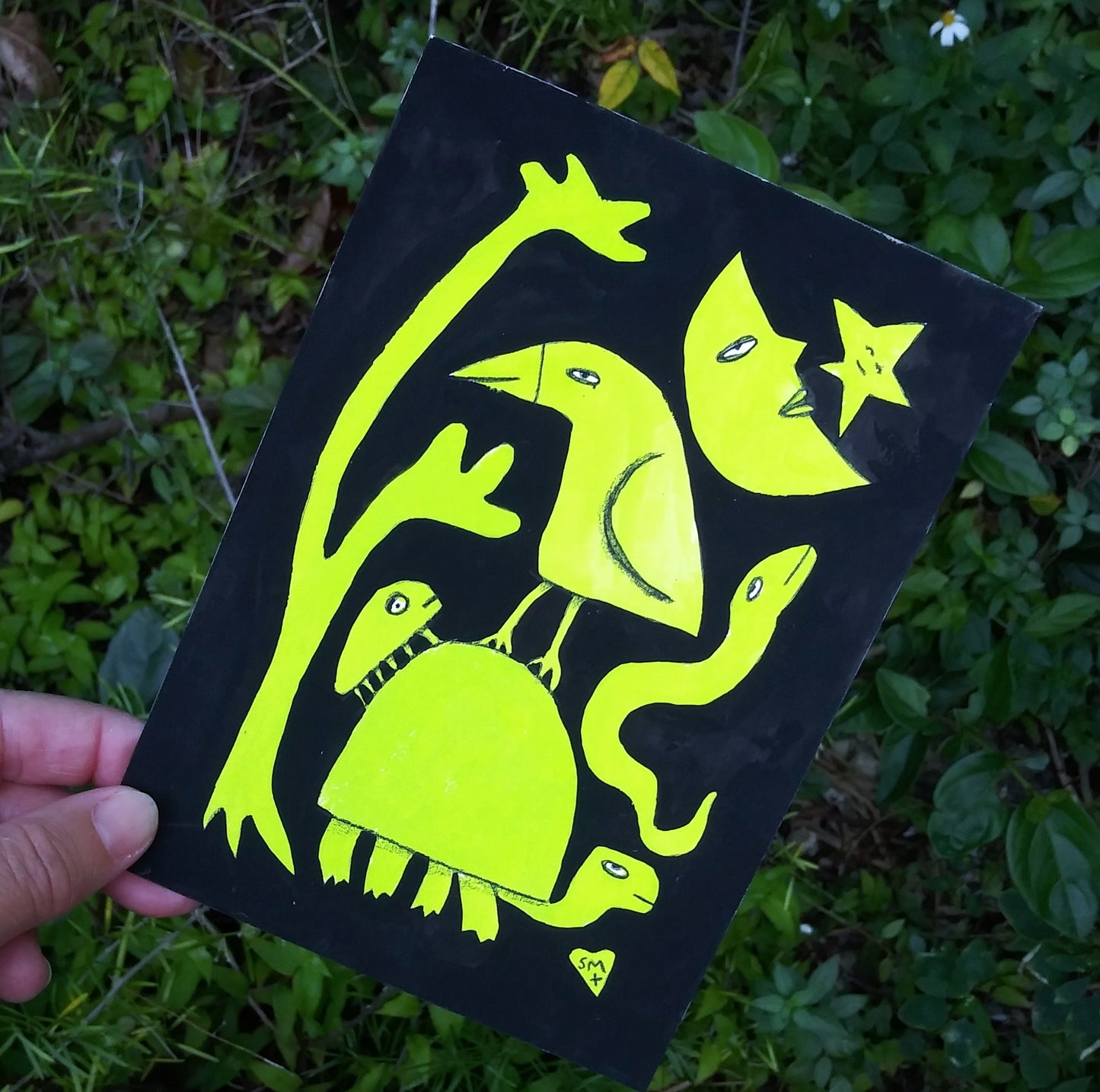 We Are All Connected (Turtle + Bird + Moon + ...)