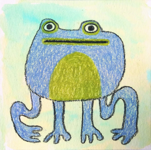 Froggie (Periwinkle & Olive)