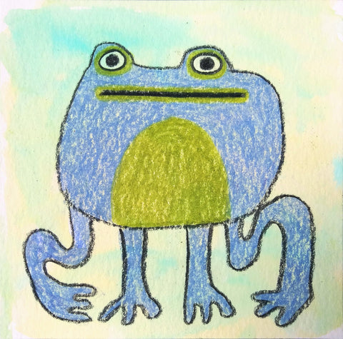Froggie (Periwinkle & Olive)