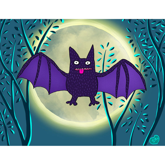 Bat + Moon