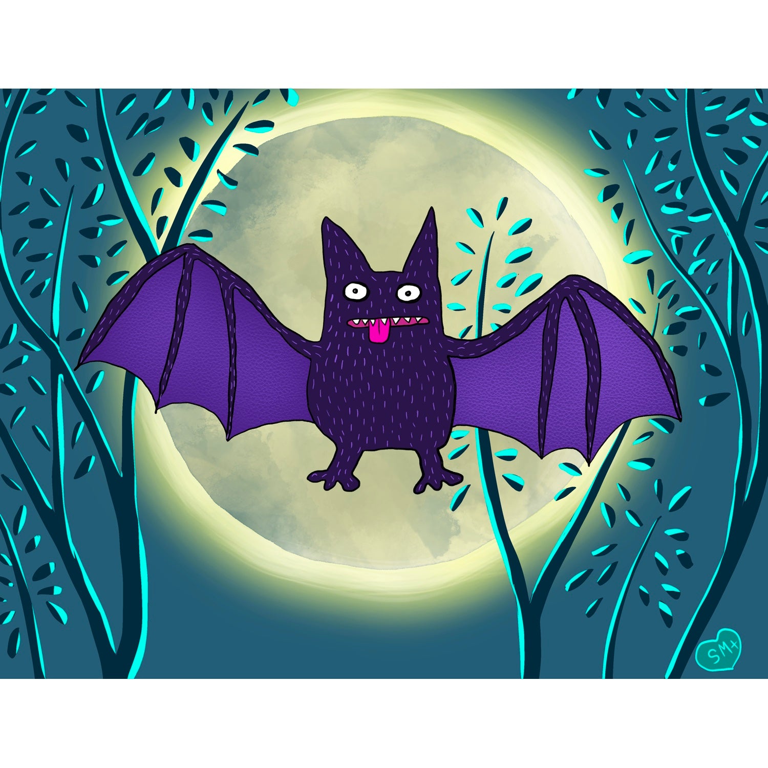 Bat + Moon