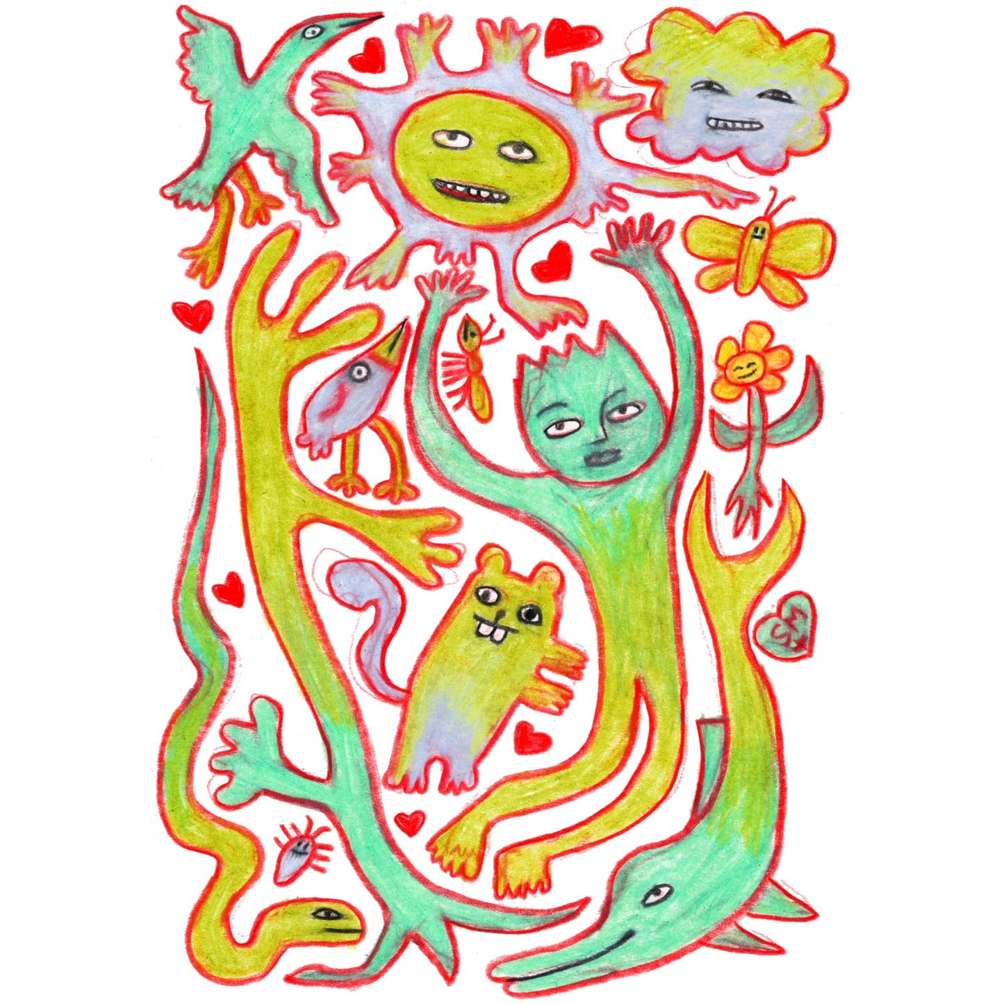 Love Is All Around with Dolphin + Snake