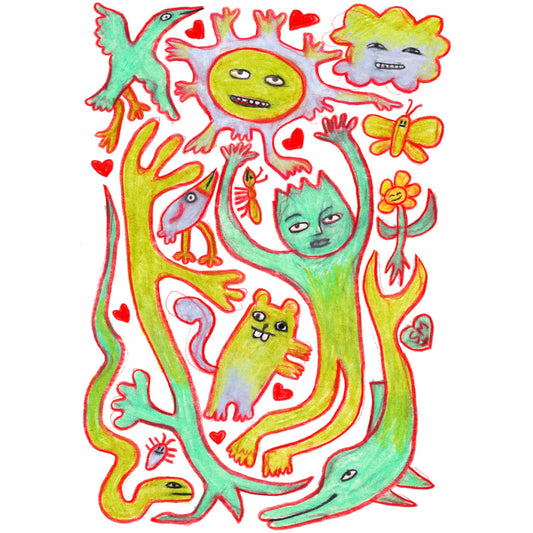Love Is All Around with Dolphin + Snake