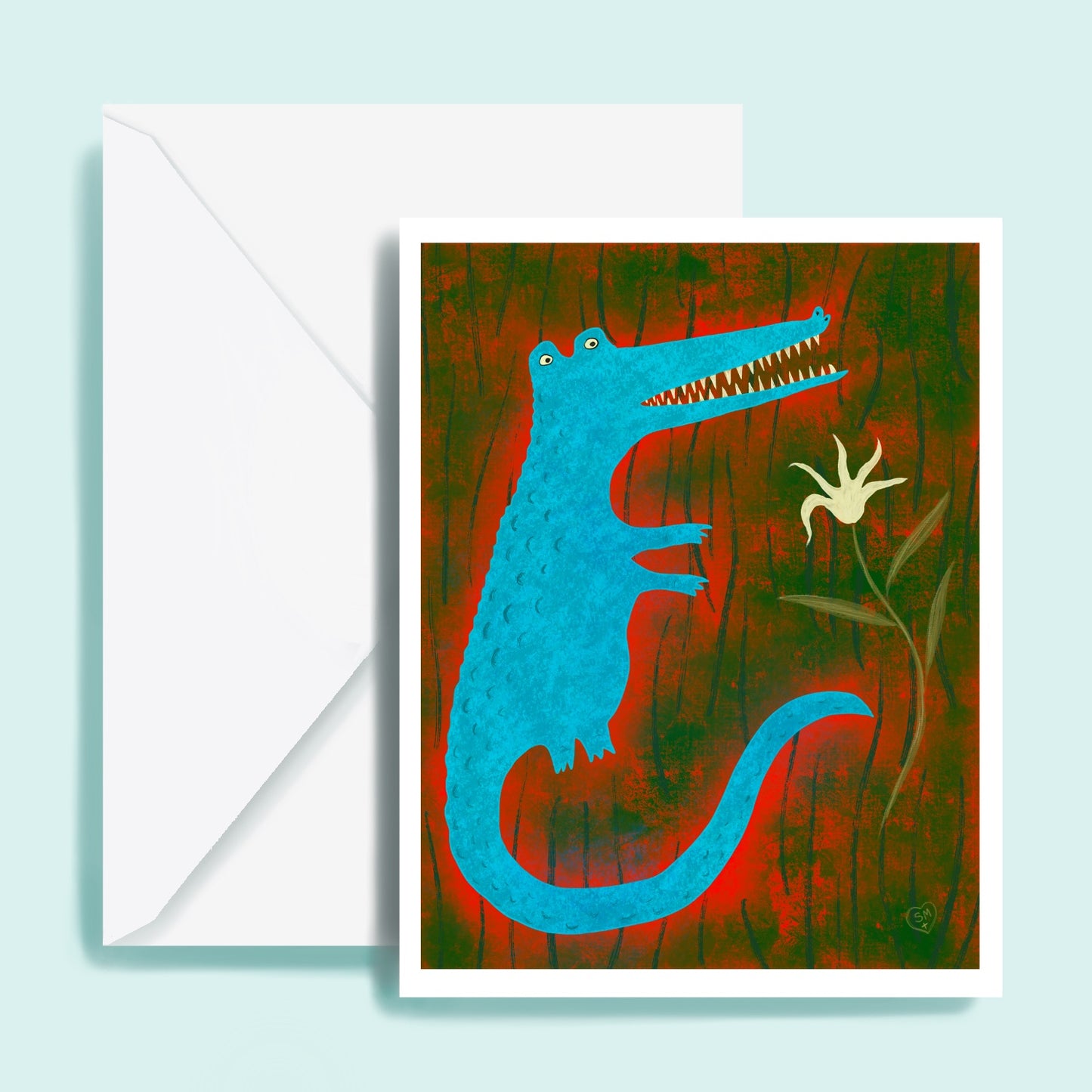 Blue Alligator + Lily